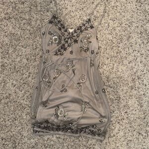 Altar’d State Embellished V-Neck Spaghetti Strap Dress